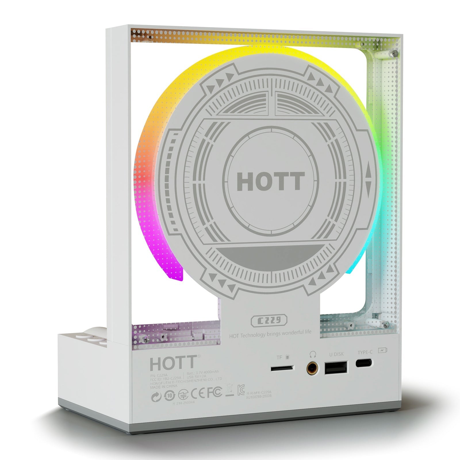 All Media CD Player C229 White - With Remote Control