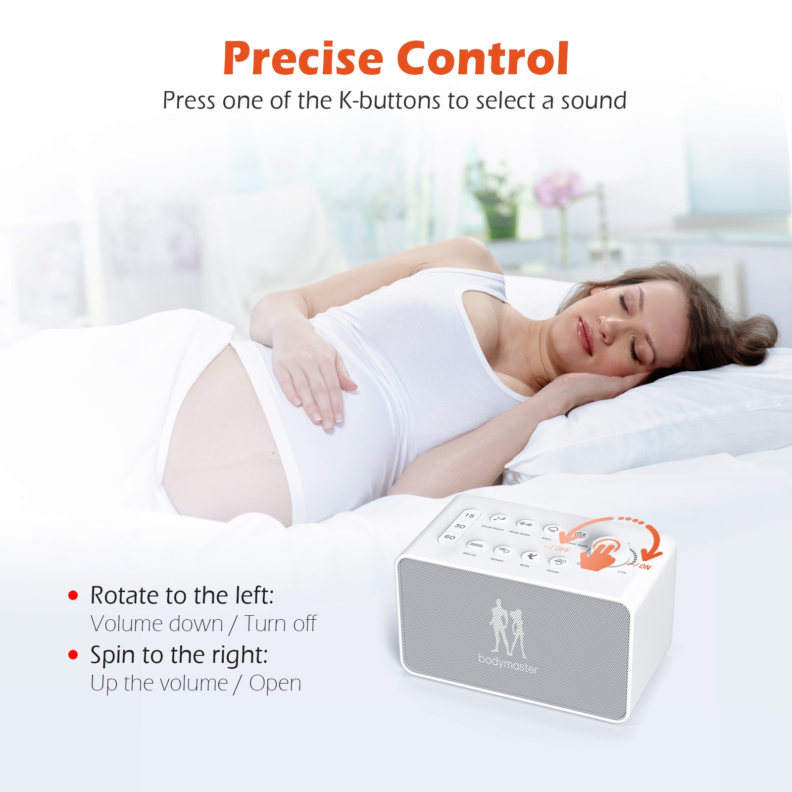 Bodymaster White Noise Player Sleep Aid