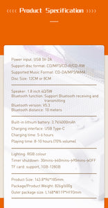 New Desktop Bluetooth Stereo CD player-C229