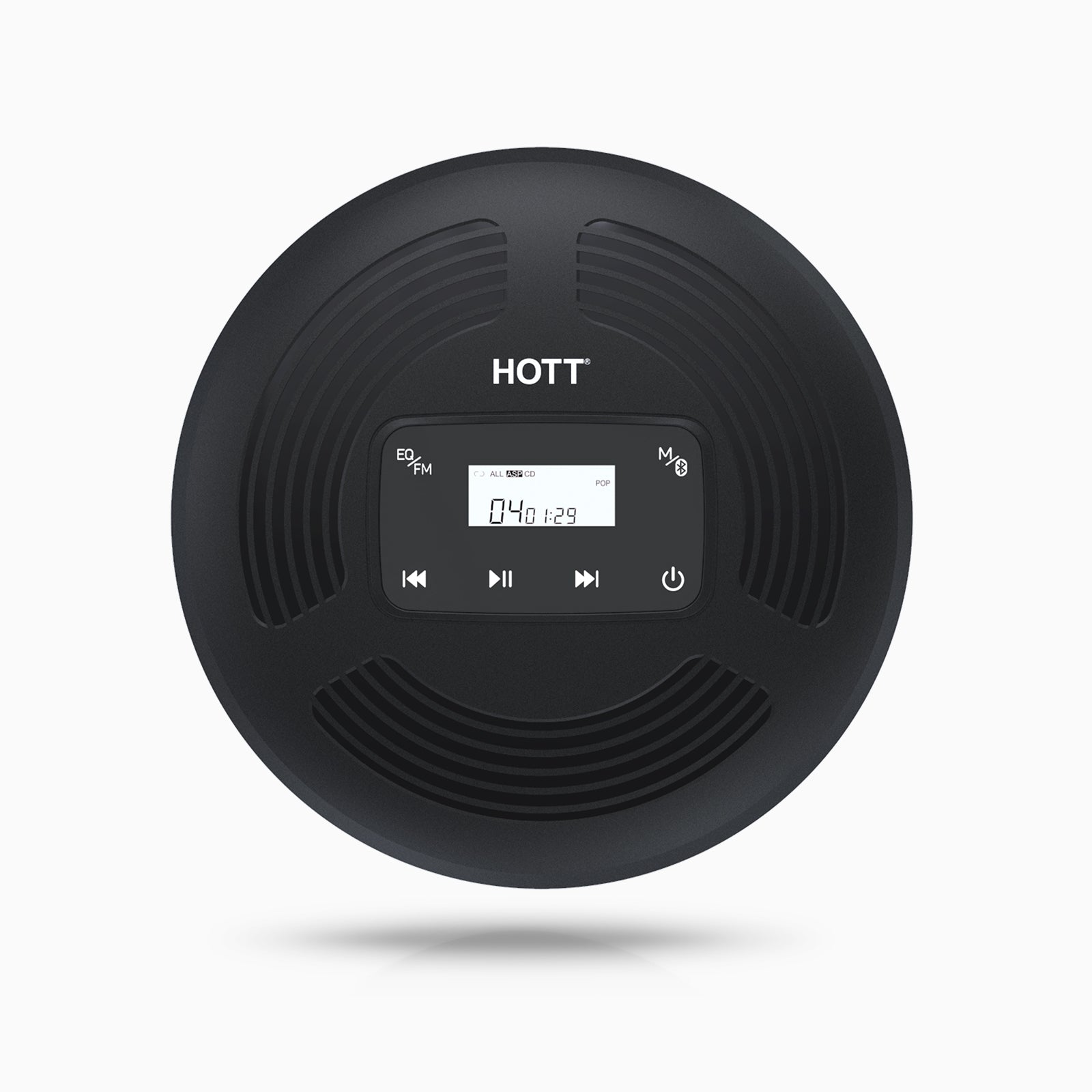 HOTT CD903TF FM Bluetooth Transmitter CD Player - Black