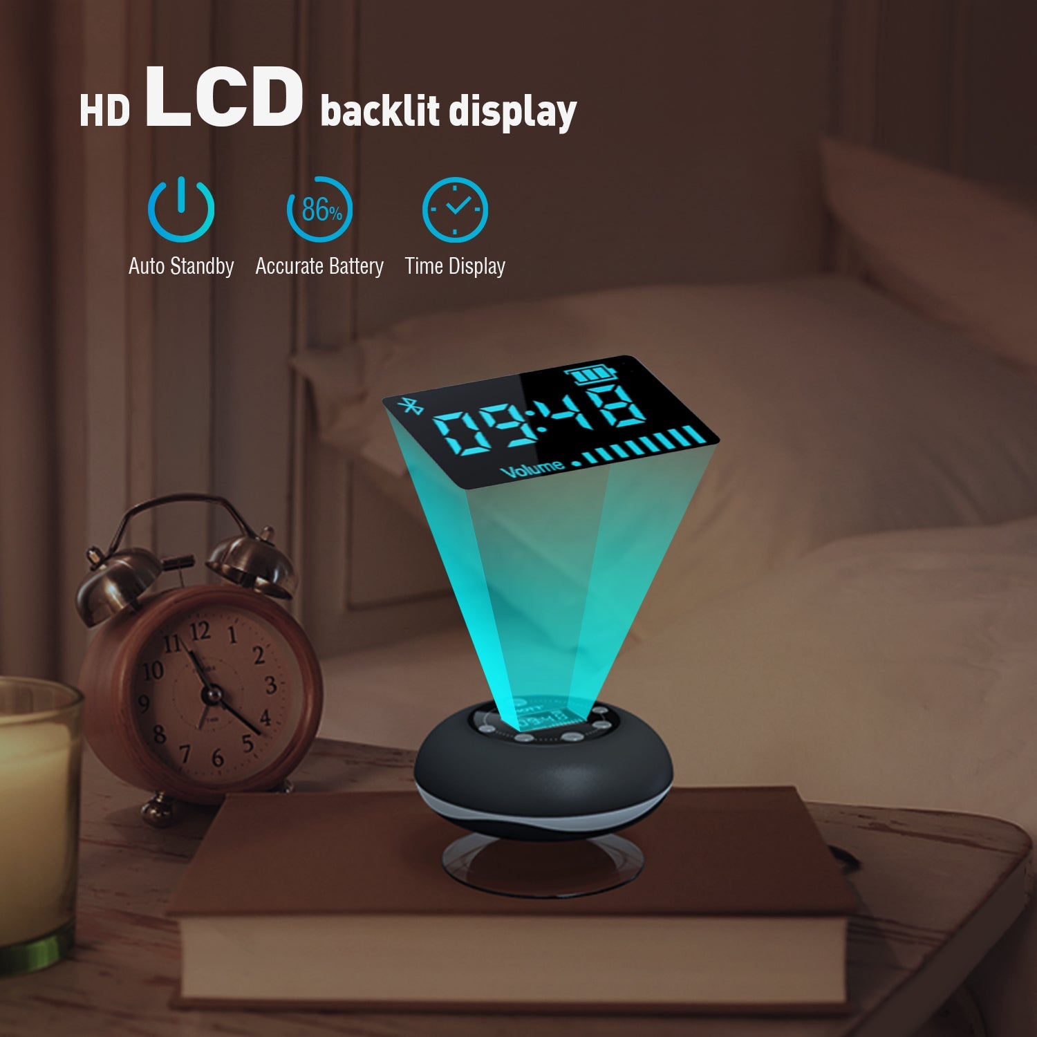 Bluetooth Waterproof Speaker S602 Gray - hottaudio