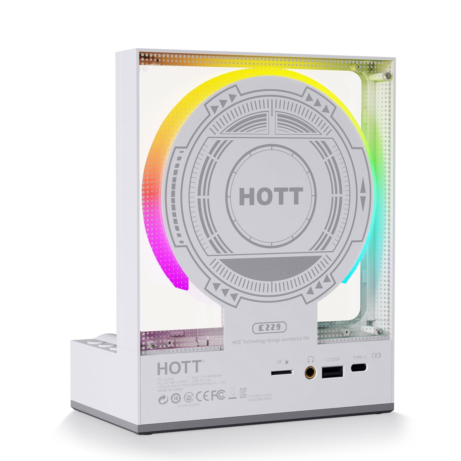 HOTT C229 Portable Bluetooth 5.3 CD Player with Remote - hottaudio