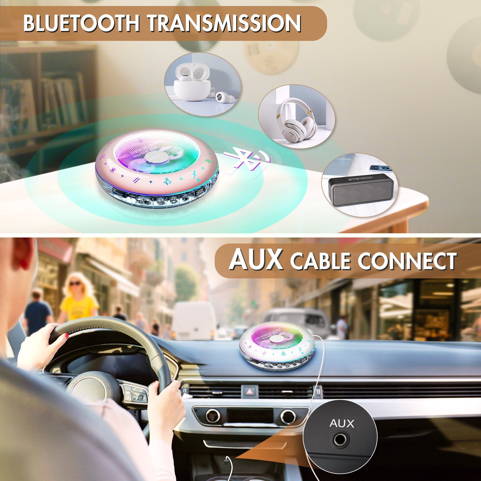 HOTT C901 CD Player Portable - hottaudio