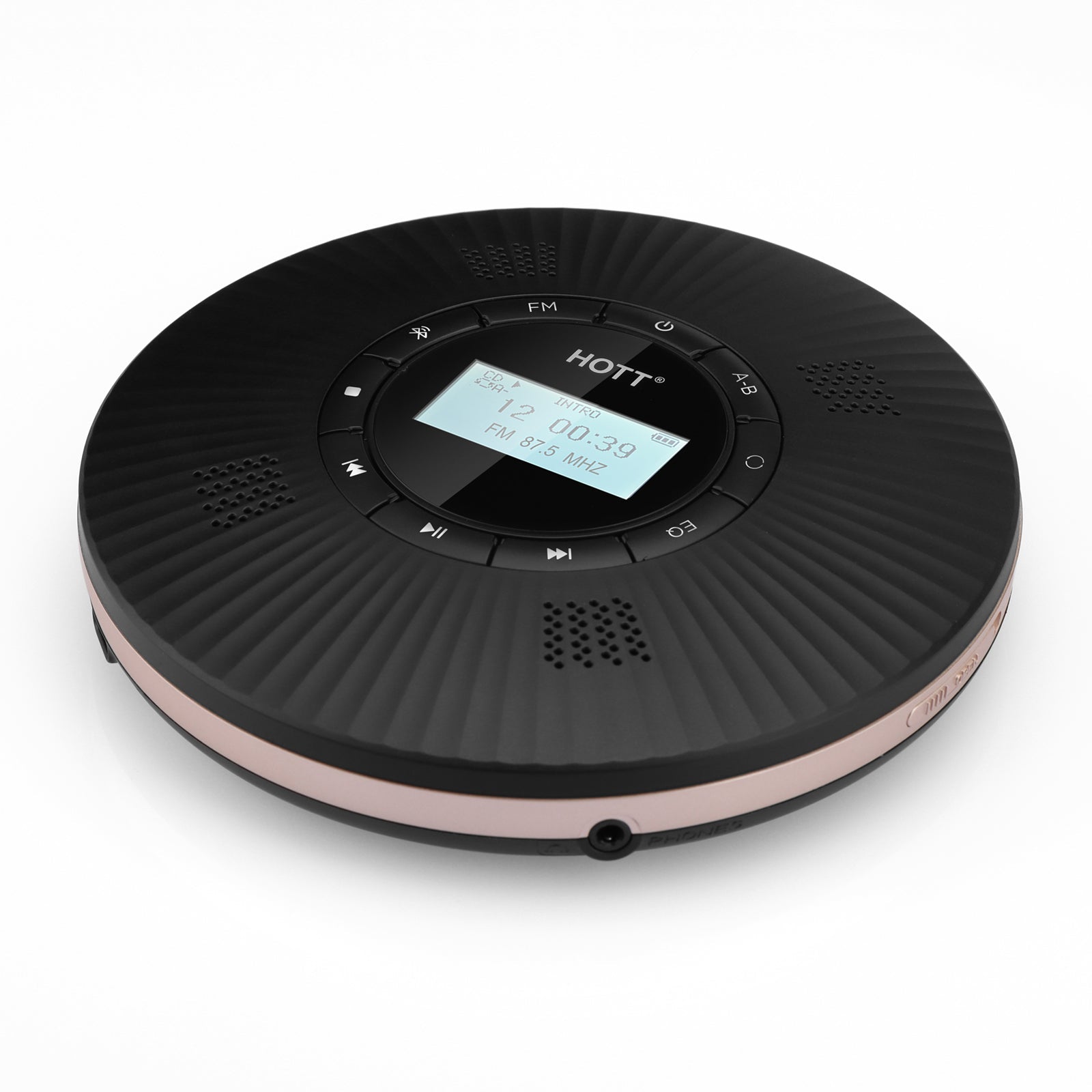 Portable CD Player C228 Black - hottaudio