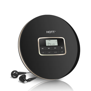 HOTT Portable USB CD Player Anti-Skip Compact CD Player with Headphones CD511