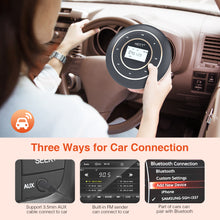 Load image into Gallery viewer, HOTT Rechargeable CD Player for Car and Home with Bluetooth 5.0, FM Transmitter, 2.1&quot; Screen, 1800 mAh Walkman with 3.5mm AUX Jack and Touch Button Technology, Portable Music Player C105