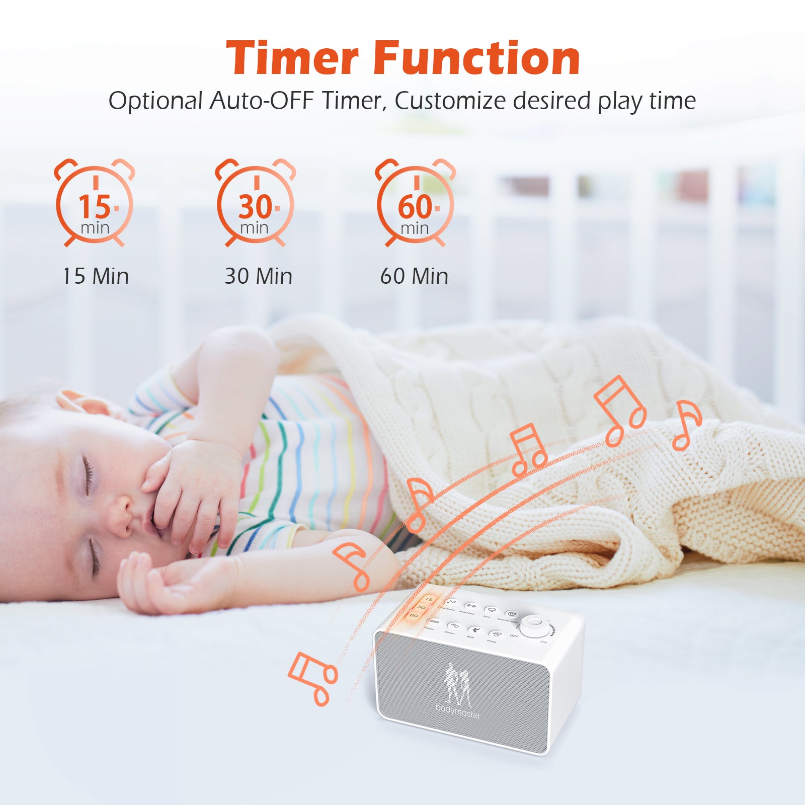 Bodymaster White Noise Player Sleep Aid