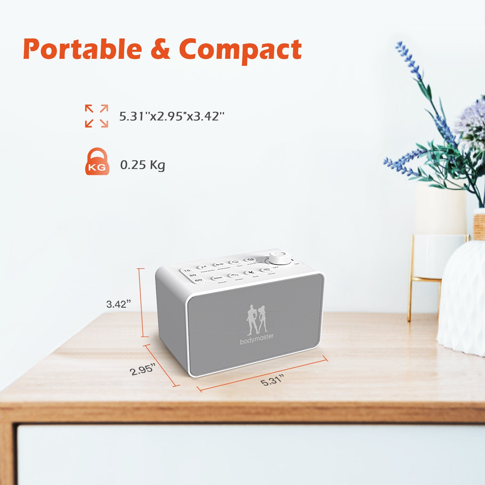 Bodymaster White Noise Player Sleep Aid
