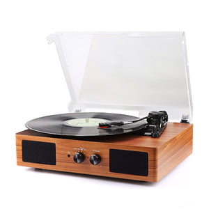 HOTT R311-Bluetooth Vinyl Record Player Turntable with Stereo speakers