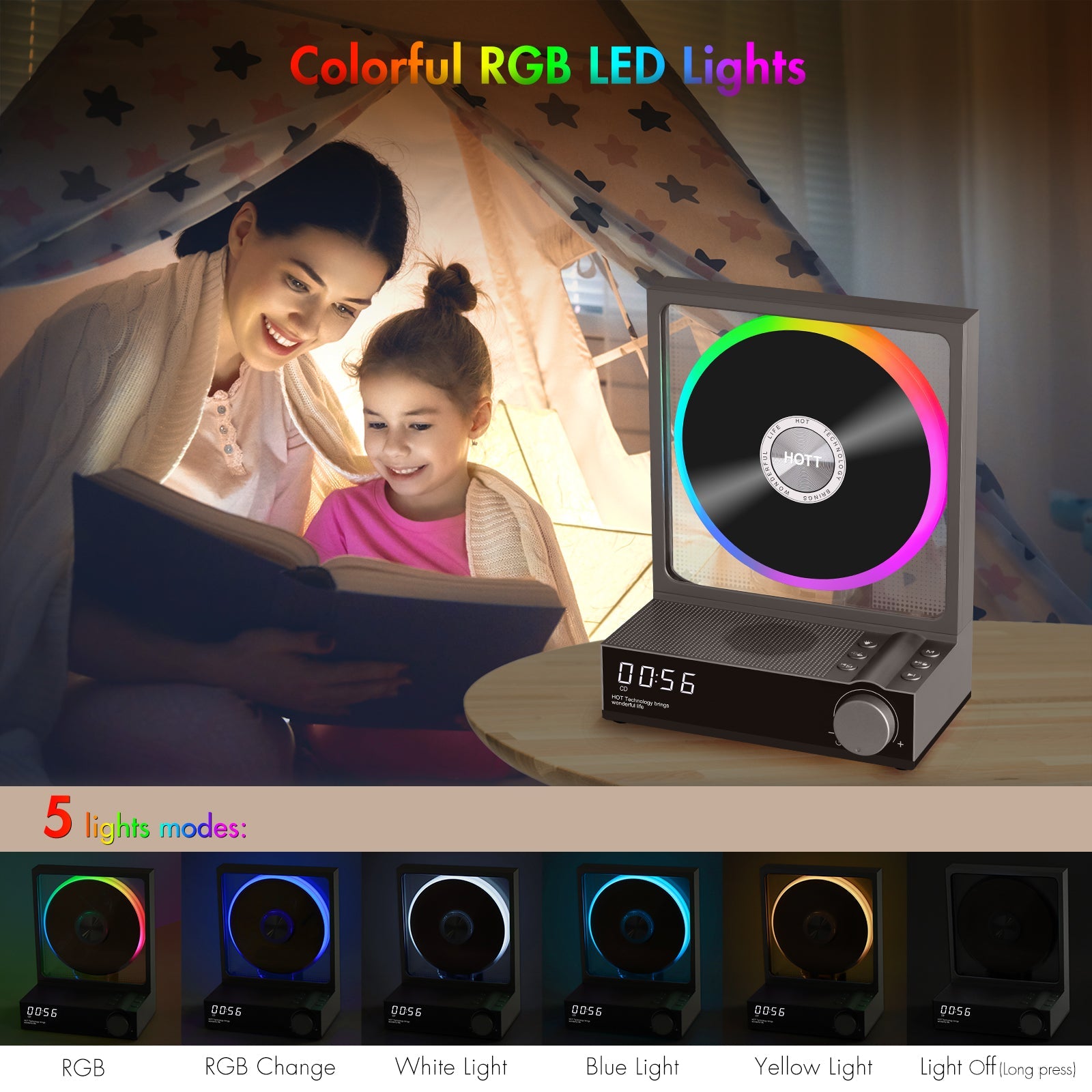 All Media CD Player C229 Grey - With Remote Control - hottaudio