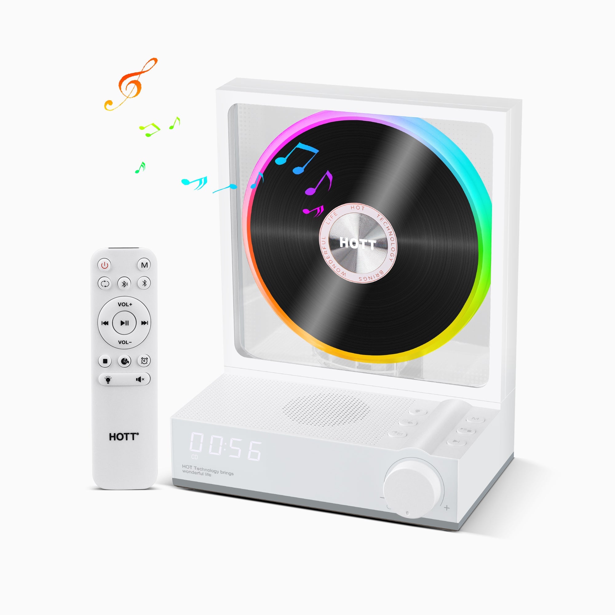 All Media CD Player C229 White - With Remote Control - hottaudio