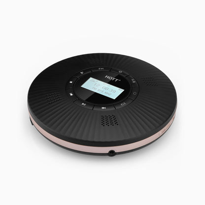 HOTT C228 Portable Bluetooth FM CD Player with 4 Speakers - Black - hottaudio