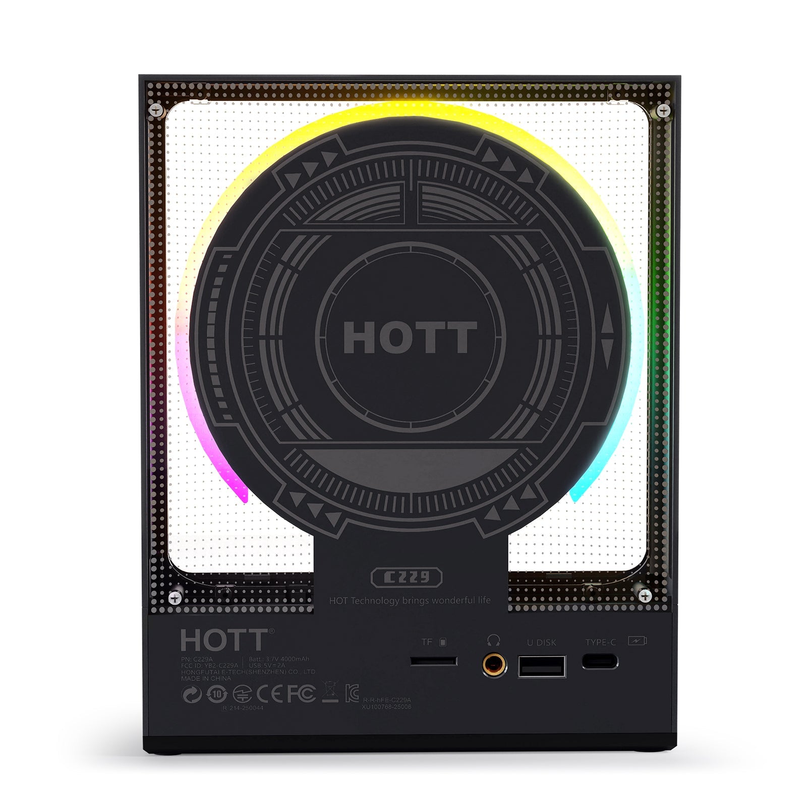 HOTT C229 Portable Bluetooth 5.3 CD Player with Remote - hottaudio