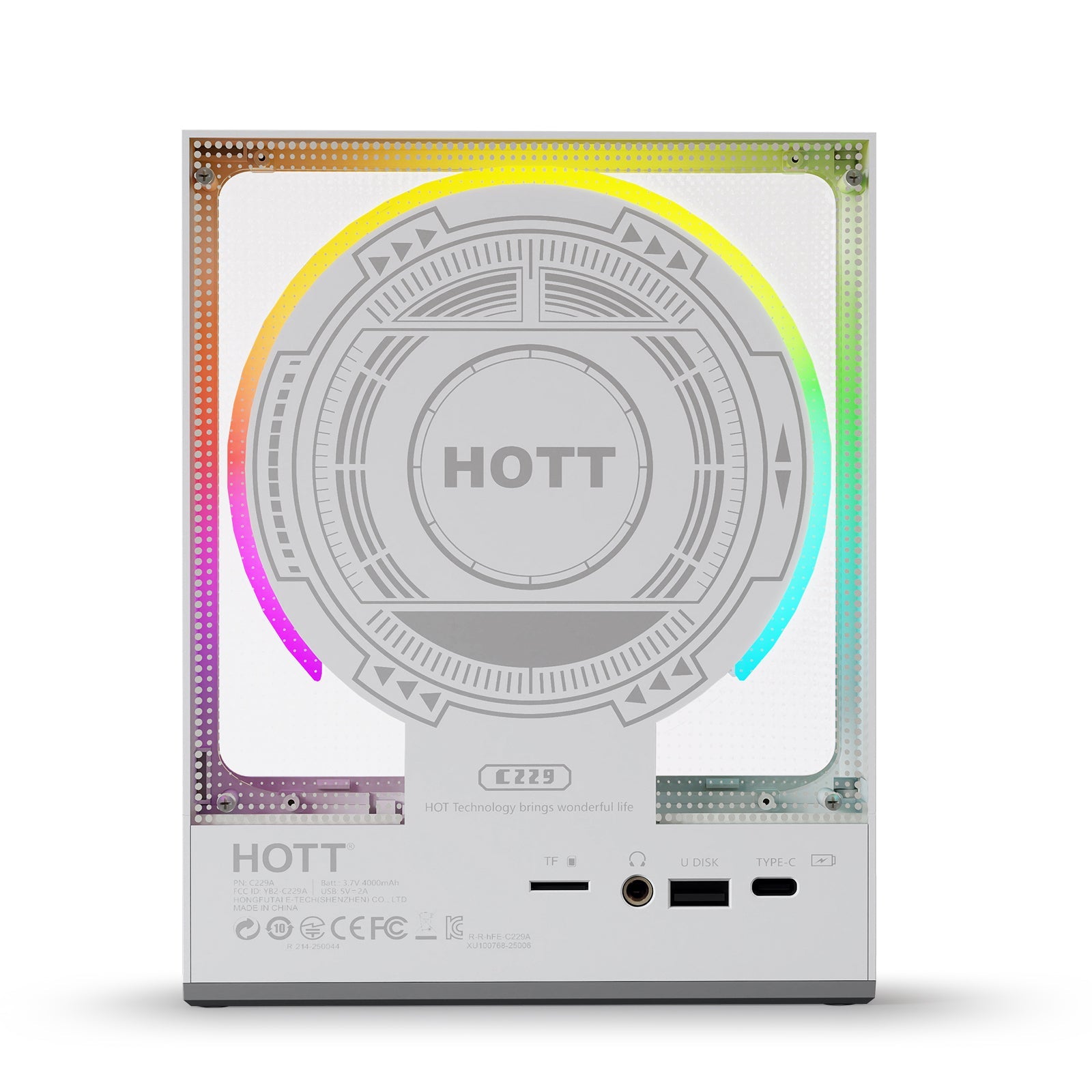 HOTT C229 Portable Bluetooth 5.3 CD Player with Remote - hottaudio
