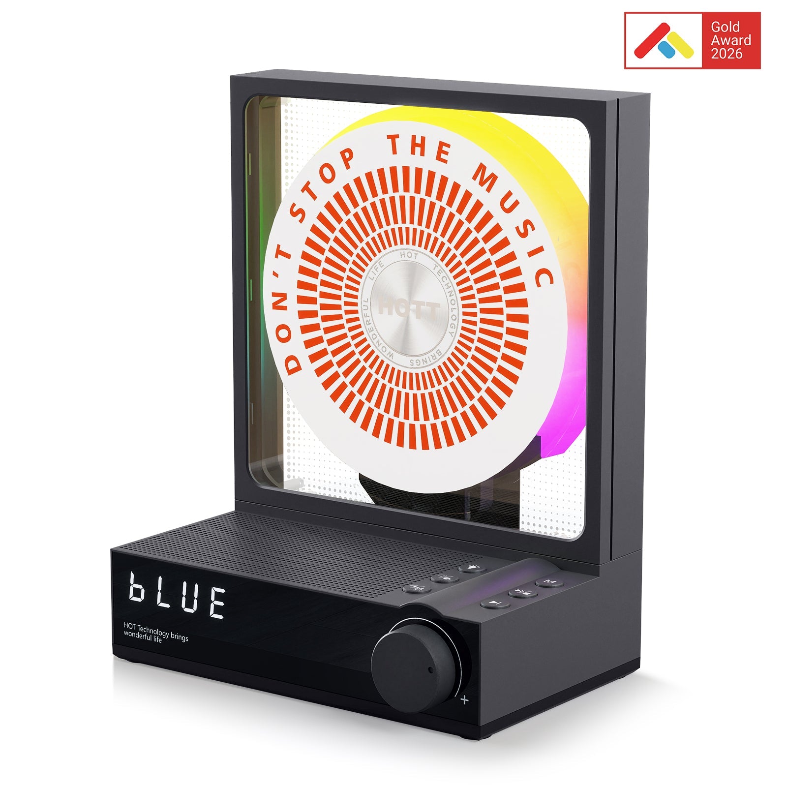 HOTT C229 Portable Bluetooth 5.3 CD Player with Remote - Grey - hottaudio