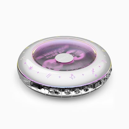 HOTT C901 Round Portable Bluetooth 5.3 CD Player with RGB Light - hottaudio
