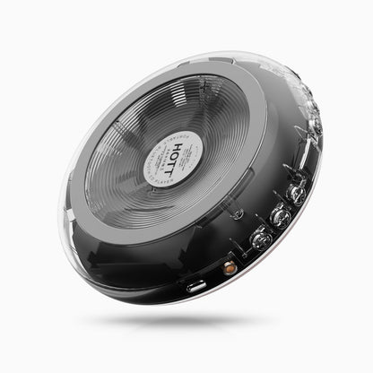 HOTT C901 Round Portable Bluetooth 5.3 CD Player with RGB Light - hottaudio