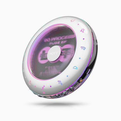 HOTT C901 Round Portable Bluetooth 5.3 CD Player with RGB Light - hottaudio