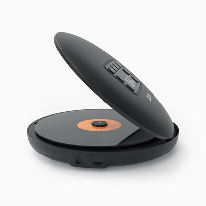 HOTT CD204 Anti-Skip Portable CD Player - Black - hottaudio