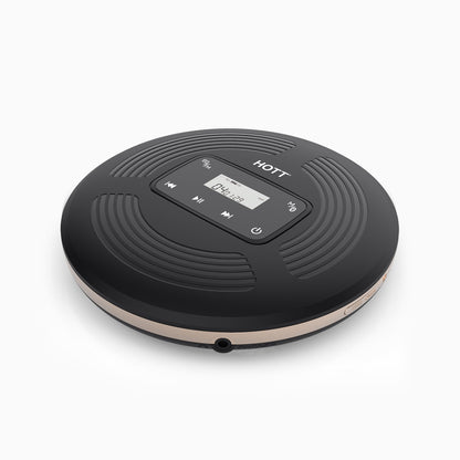 HOTT CD903TF FM Bluetooth Transmitter CD Player - Black - hottaudio