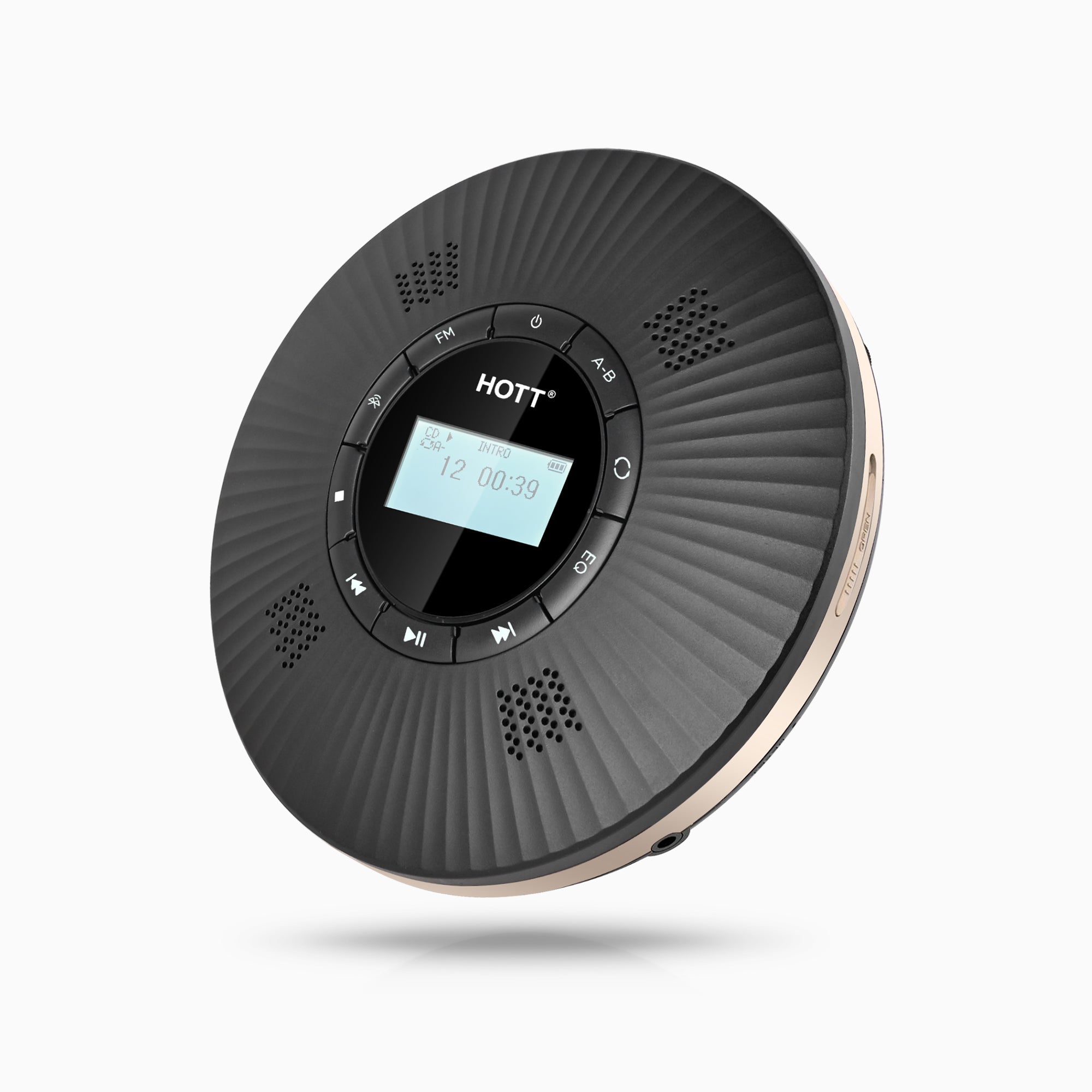 Portable CD Player C228 Black - hottaudio