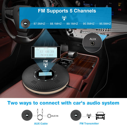 Portable CD Player C228 Black - hottaudio