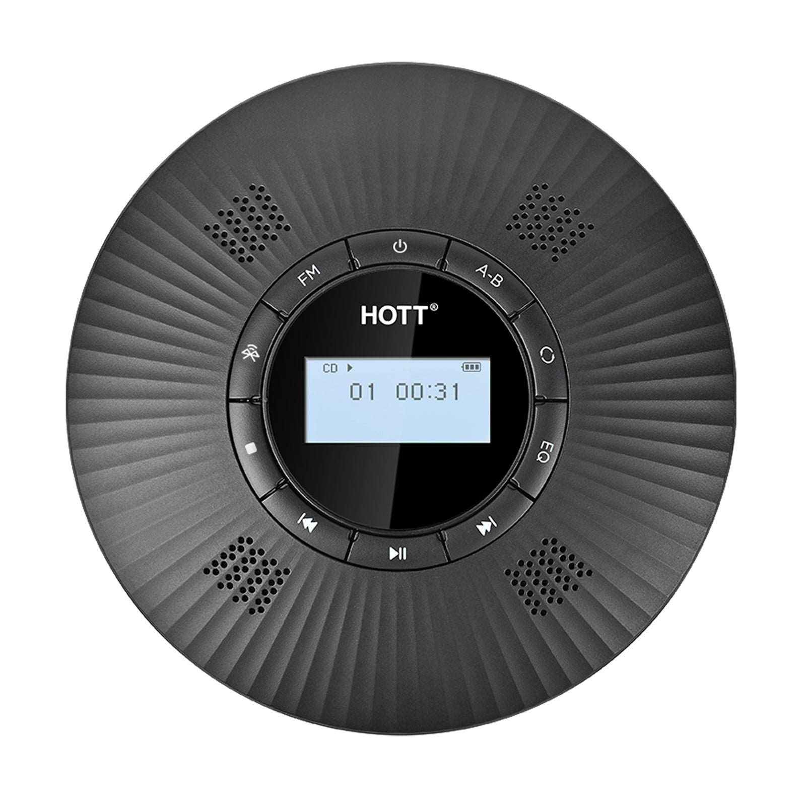 Portable CD Player C228 Black - hottaudio