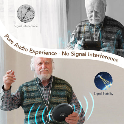 Portable CD Player CD204 Black - hottaudio