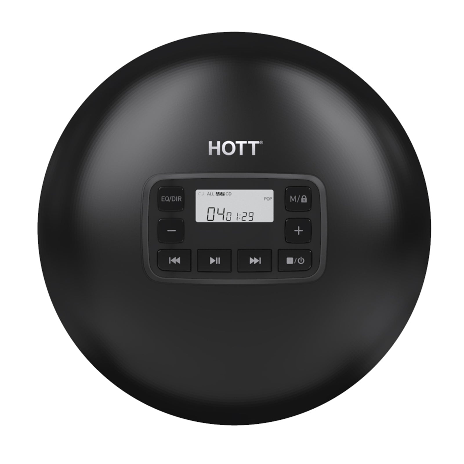 Portable CD Player CD204 Black - hottaudio