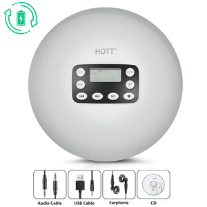 HOTT Rechargeable Portable CD Player CD711