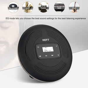 Hott Portable CD Player with Touch keys Backlight rechargeable Small CD Player for car and home travel CD903